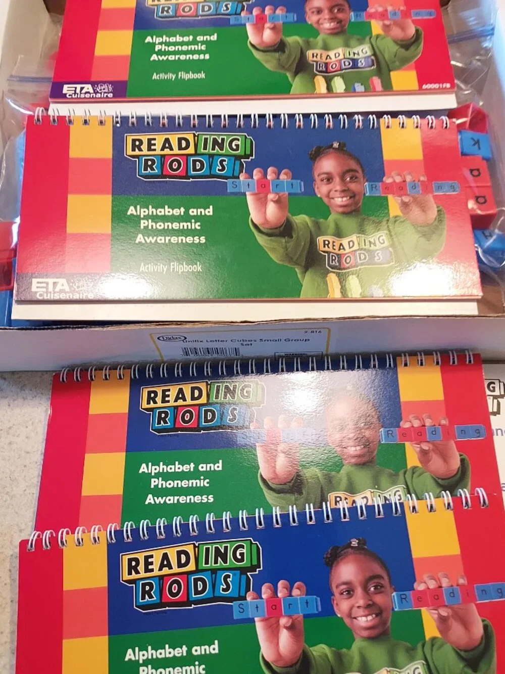 Didax Unifix Phonics Reading Rods 4 Small Group Set Alphabet Make Words